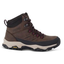 Buty damskie trekkingowe wysokie z membraną Blake Vibram. Brązowe obuwie trekkingowe damskie Regatta. W wyprzedaży za 449.99 zł.