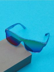 Okulary przeciwsłoneczne - niebieski. Niebieskie okulary przeciwsłoneczne dziecięce Sinsay. Za 12.99 zł.