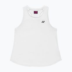 Koszulka tenisowa damska YONEX 16853 Practice Tank W. Białe bluzki sportowe damskie YONEX, l, z materiału, bez kołnierzyka, bez ramiączek. Za 169.99 zł.