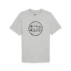Puma Koszulka Graphics Circular 68017404. Szare t-shirty sportowe męskie Puma, m, z bawełny, bez ramiączek. Za 73.99 zł.