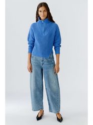 Oui Golf w kolorze niebieskim rozmiar: 38. Niebieskie golfy damskie Oui, bez wzorów, prążkowane, bez ramiączek. Za 373.35 zł.