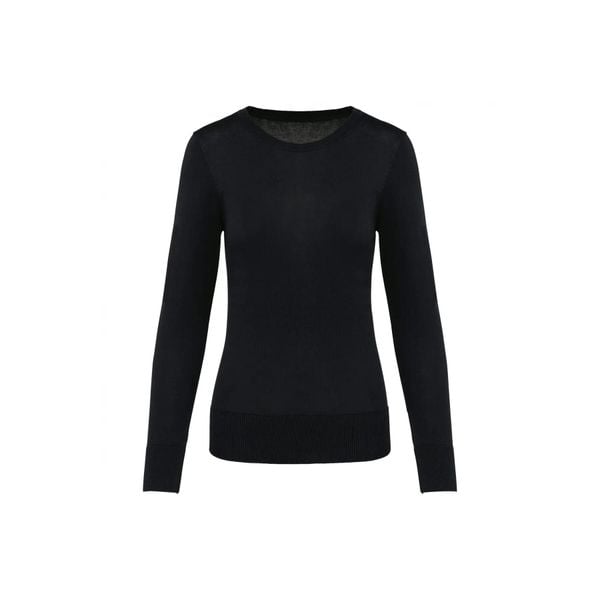 Suprima sweter z okrągłym dekoltem dla kobiet Kariban Premium. Czarne swetry klasyczne damskie KARIBAN, xl, z bawełny, bez kołnierzyka. Za 195.00 zł.