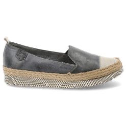 Szare Espadryle Maciejka Wygodne Wsuwane Buty Damskie. Niebieskie espadryle damskie Maciejka, bez wzorów, z jeansu, bez obcasa. Za 189.00 zł.