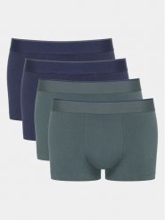 Sloggi Komplet 4 par bokserek Ever Airy 10216153 Kolorowy. Bokserki męskie Sloggi, bez wzorów, z bawełny. Za 239.99 zł.