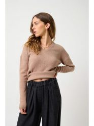 AUTHENTIC CASHMERE Kaszmirowy sweter "Doty" w kolorze beżowym rozmiar: M. Brązowe swetry klasyczne damskie AUTHENTIC CASHMERE, m, z kaszmiru, bez kołnierzyka. Za 322.90 zł.