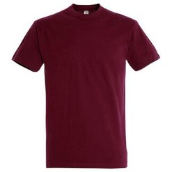 Koszulka Unisex Dla Dorosłych Z Bawełny Imperial Ringspun. Brązowe bluzki damskie SOL'S, s, bez wzorów, z bawełny, bez kołnierzyka. Za 42.99 zł.