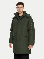 Alpha Industries Parka 148124 Zielony Regular Fit. Zielone parki męskie Alpha Industries, m, bez wzorów, z syntetyku. Za 959.99 zł.