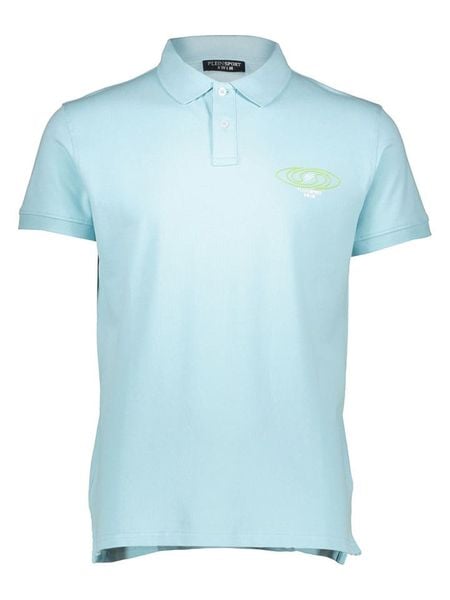 Plein Sport Koszulka polo w kolorze błękitnym rozmiar: XL. Niebieskie koszulki polo męskie Plein Sport, xl, bez wzorów, bez ramiączek. Za 77.95 zł.