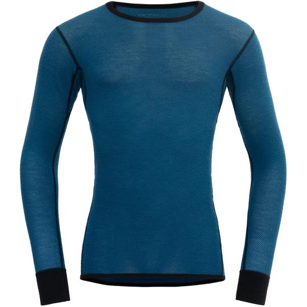 Bluza termoaktywna Devold Wool Mesh 190 Shirt. Niebieskie bluzy bez kaptura męskie Devold, l, z materiału. Za 461.99 zł.