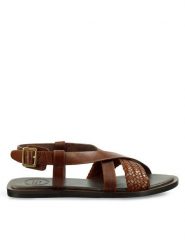 Gant Sandały 30561910 Brązowy. Brązowe sandały damskie Gant, bez wzorów, ze skóry, bez obcasa, na płaskiej podeszwie. Za 269.99 zł.