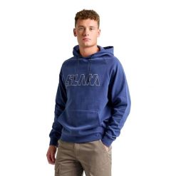 Bluza Z Kapturem Z Logo Slam Dorosłych. Niebieskie bluzy z kapturem męskie SLAM, m, z bawełny. Za 467.99 zł.