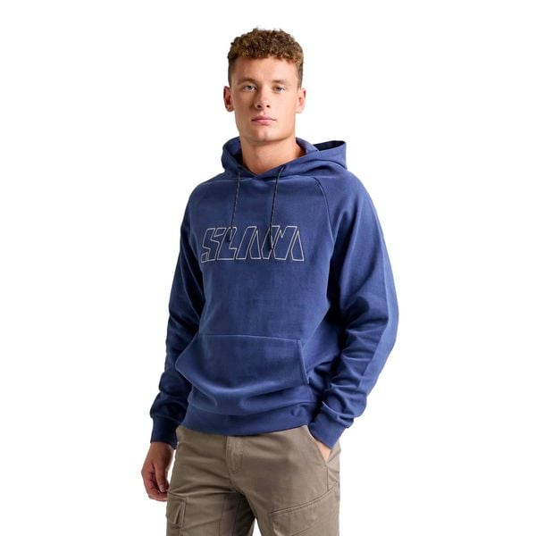 Bluza Z Kapturem Z Logo Slam Dorosłych. Niebieskie bluzy z kapturem męskie SLAM, m, z bawełny. Za 467.99 zł.