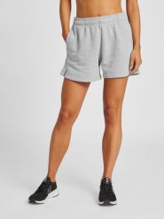 Szorty damskie Hummel Red Basic. Szare spodenki sportowe damskie HUMMEL, xl, z bawełny, na fitness i siłownię. Za 172.50 zł.