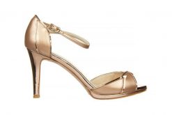 Sandały Bayla-187 587-1109 Rose 187091, Różowe złoto, Skóra ekologiczna - 38. Żółte sandały damskie Bayla, bez wzorów, z materiału, bez obcasa, na platformie. W wyprzedaży za 152.10 zł.
