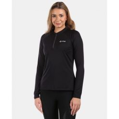 Damska koszulka techniczna z długim rękawem Kilpi GIMI-W. Czarne t-shirty damskie Kilpi, bez wzorów, bez kołnierzyka. Za 179.35 zł.