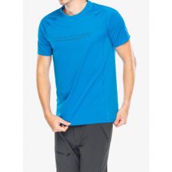 Koszulka szybkoschnąca męska Mammut Selun FL Logo T-Shirt. Niebieskie t-shirty męskie Mammut, m, bez wzorów, bez kołnierzyka. Za 278.20 zł.