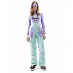 Spodnie snowboardowe z szelkami damskie B1-W Lenk. Zielone spodnie materiałowe damskie SIROKO, bez wzorów, sportowe. W wyprzedaży za 478.95 zł.