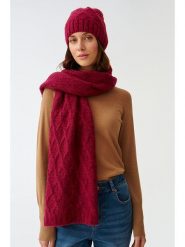 TATUUM Szal w kolorze czerwonym - 170 x 42 cm rozmiar: onesize. Czerwone szaliki i kominy damskie Tatuum, bez wzorów, z wełny. Za 130.81 zł.
