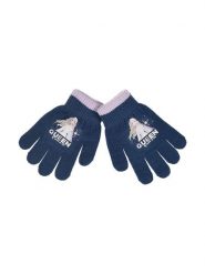 Disney Frozen Rękawiczki "Kraina Lodu" w kolorze granatowym rozmiar: onesize. Niebieskie rękawiczki dziecięce Disney Frozen, prążkowane, bez ramiączek. Za 17.07 zł.