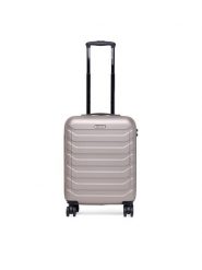 GINO ROSSI Walizka kabinowa CEO-GIN-S-002-05-GOLD Złoty. Żółte walizki Gino Rossi, bez wzorów, z materiału. Za 259.99 zł.