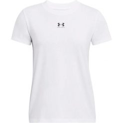 T-shirt damski Under Armour Rival Core. Białe t-shirty damskie Under Armour, xl, bez wzorów, z bawełny, bez kołnierzyka. Za 152.10 zł.