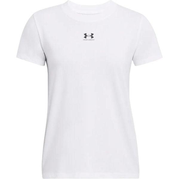 T-shirt damski Under Armour Rival Core. Białe t-shirty damskie Under Armour, xl, bez wzorów, z bawełny, bez kołnierzyka. Za 152.10 zł.