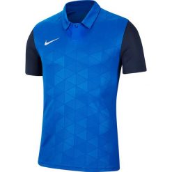 Koszulka męska Nike Trophy IV JSY SS. Niebieskie t-shirty sportowe męskie Nike, m, z poliesteru, bez ramiączek, do piłki nożnej, dri-fit (nike). Za 93.99 zł.
