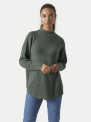 Vero Moda Sweter Plaza 10290784 Zielony Loose Fit. Zielone swetry klasyczne damskie Vero Moda, xs, z syntetyku, bez kołnierzyka. Za 139.99 zł.
