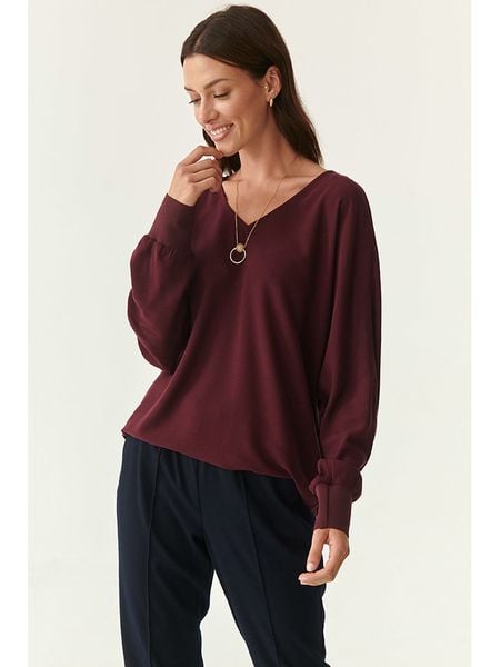 TATUUM Bluzka w kolorze brązowym rozmiar: 36. Brązowe bluzki damskie Tatuum, bez wzorów, bez kołnierzyka, bez ramiączek. Za 113.95 zł.