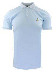 Oryginalna Koszulka Polo - Brave Soul - Błękitna. Niebieskie koszulki polo męskie Brave Soul, l, bez wzorów, z bawełny, bez ramiączek. Za 75.00 zł.