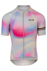 Męska koszulka rowerowa Gradient Swirl przewiewna wielokolorowa. T-shirty sportowe męskie Agu, na lato, m, z materiału, bez ramiączek. Za 529.25 zł.