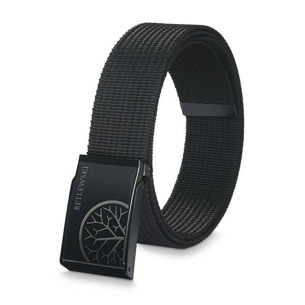 Pasek parciany BETLEWSKI czarny PRC-01_CZ-3 4XL. Czarne paski męskie Betlewski, bez wzorów, z materiału. Za 55.99 zł.