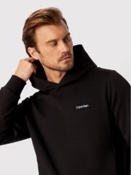 Calvin Klein Bluza Micro Logo K10K109927 Czarny Relaxed Fit. Czarne bluzy bez kaptura męskie CALVIN KLEIN, m, z syntetyku. Za 289.99 zł.