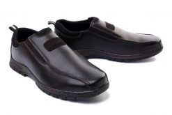 WOJTYŁKO 9W21306V brąz, pólbuty/mokasyny męskie. Brązowe mokasyny męskie Wojtyłko, bez zapięcia. Za 64.95 zł.
