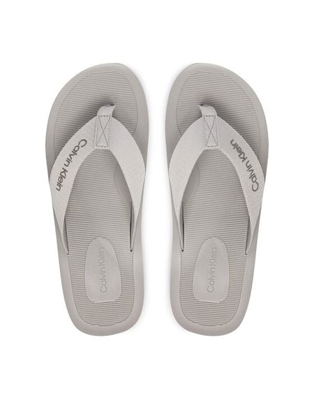Calvin Klein Japonki Logo Webbing Strap HM0HM02106 Szary. Szare klapki i japonki męskie CALVIN KLEIN, z materiału. Za 189.99 zł.