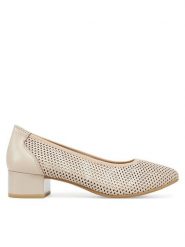 Caprice Czółenka 9-22501-44 Beżowy. Brązowe czółenka damskie Caprice, bez wzorów, ze skóry, bez obcasa. Za 259.99 zł.