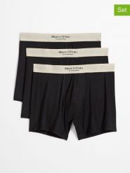 Marc O´Polo Bodywear Bokserki (3 pary) w kolorze czarno-beżowym rozmiar: XXL. Czarne bokserki męskie bez wzorów. Za 134.95 zł.