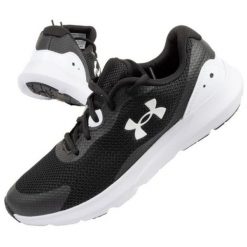 Buty Under Armour 3024989-001 czarne. Czarne buty sportowe na co dzień damskie bez wzorów, z gumy. Za 283.73 zł.
