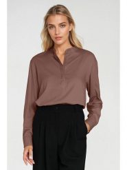 Nife Bluzka w kolorze jasnobrązowym rozmiar: 42. Brązowe bluzki damskie Nife, bez wzorów, bez kołnierzyka, bez ramiączek. Za 178.79 zł.