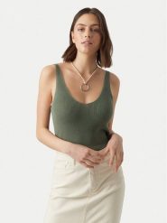 Vero Moda Top New Lex Sun 10281877 Zielony ciemny Regular Fit. Zielone topy damskie Vero Moda, l, bez wzorów, z wiskozy, bez ramiączek. Za 99.99 zł.