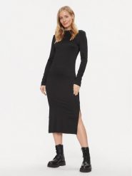JDY Sukienka codzienna Filipa 15305343 Czarny Slim Fit. Czarne sukienki damskie JDY, na co dzień, l, bez wzorów, z syntetyku, bez kołnierzyka, bez ramiączek, proste. Za 79.99 zł.