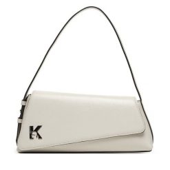 Torebka Karl Lagerfeld Jeans. Białe torebki klasyczne damskie Karl Lagerfeld Jeans, bez wzorów, z jeansu, bez dodatków. Za 949.99 zł.