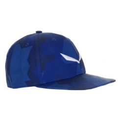 Czapka Sportowa Z Daszkiem Unisex Salewa Puez Camou Flat. Niebieskie czapki męskie Salewa, bez wzorów. Za 128.73 zł.