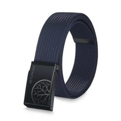 Pasek parciany BETLEWSKI PRC-21_CZ-3 S granatowy. Niebieskie paski męskie Betlewski, bez wzorów, z materiału. Za 34.99 zł.