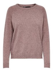 ONLY Sweter "Lesly" w kolorze szaroróżowym rozmiar: XS. Różowe swetry klasyczne damskie Only, xs, bez kołnierzyka. Za 74.81 zł.