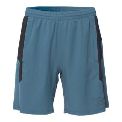 Męskie Spodenki Ibalwy 4 Way Stretch Shorts. Niebieskie szorty męskie IQ, bez wzorów, sportowe. Za 126.99 zł.