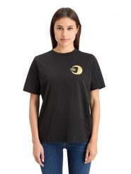 Scotch & Soda Koszulka w kolorze czarnym rozmiar: L. Czarne bluzki damskie Scotch & Soda, l, bez wzorów, z bawełny, bez kołnierzyka, bez ramiączek. Za 91.56 zł.