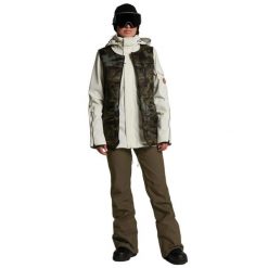 Kurtka narciarska damska Volcom Vault 4w1 wielofunkcyjna. Białe kurtki damskie Volcom, s, bez wzorów, z poliesteru, bez kaptura, narciarskie. Za 620.00 zł.
