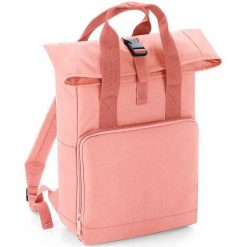 Plecak z zapięciem na rolowanie Bag Base. Czerwone plecaki damskie BAGBASE, bez wzorów, z materiału. Za 103.65 zł.