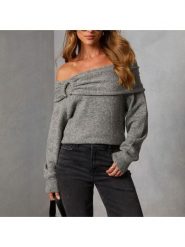 Milan Kiss Sweter w kolorze szarym rozmiar: L. Szare swetry klasyczne damskie Milan Kiss, l, bez kołnierzyka. Za 152.99 zł.